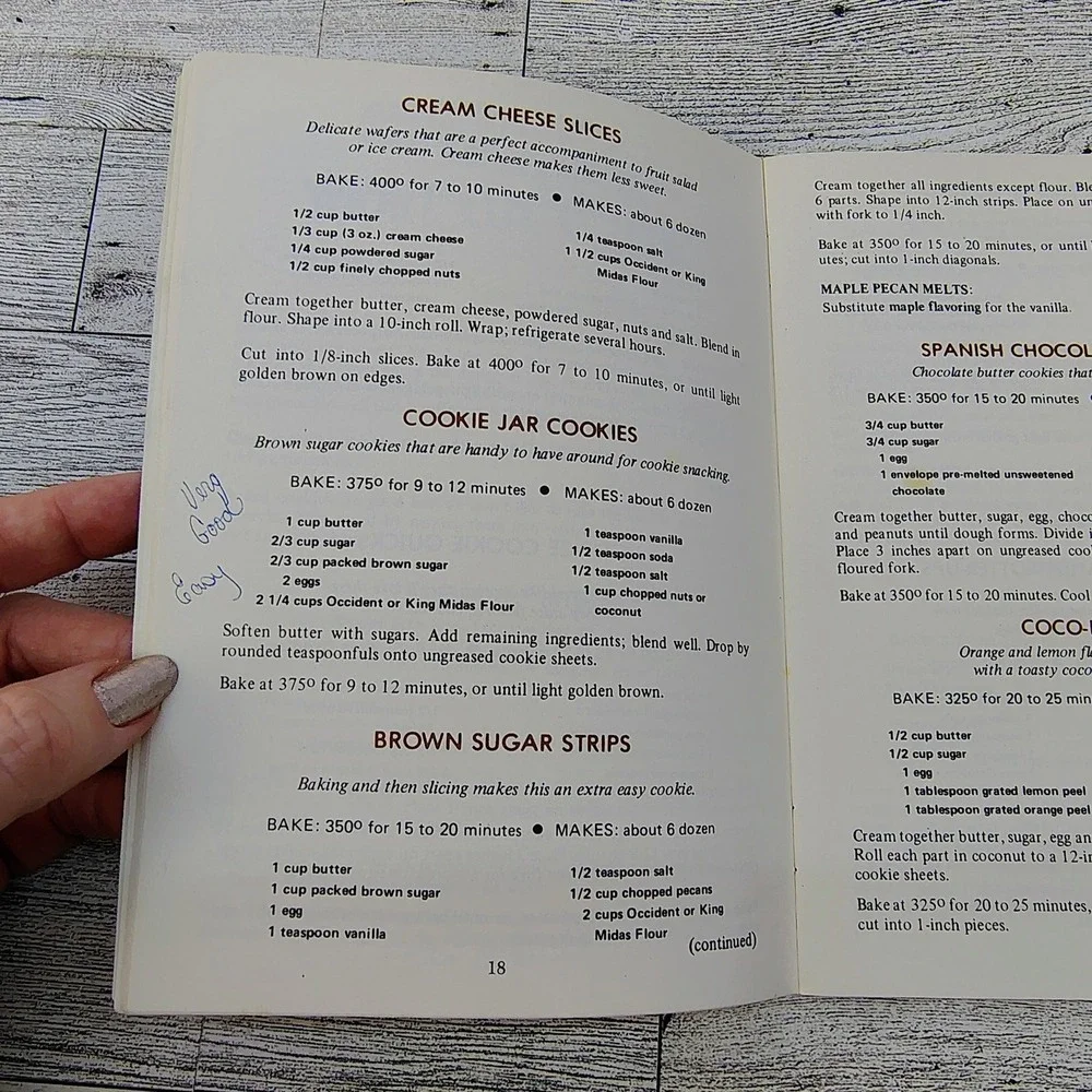 Occident King Midas All-Occasion Recipes Cookbook Booklet Peavey Company Vintage